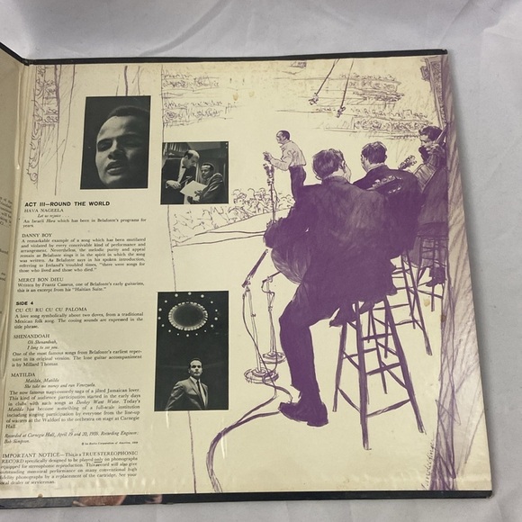 Harry Belafonte At Carnegie Hall The Complete Concert Vinyl Records 2 LP’s - Picture 2 of 11